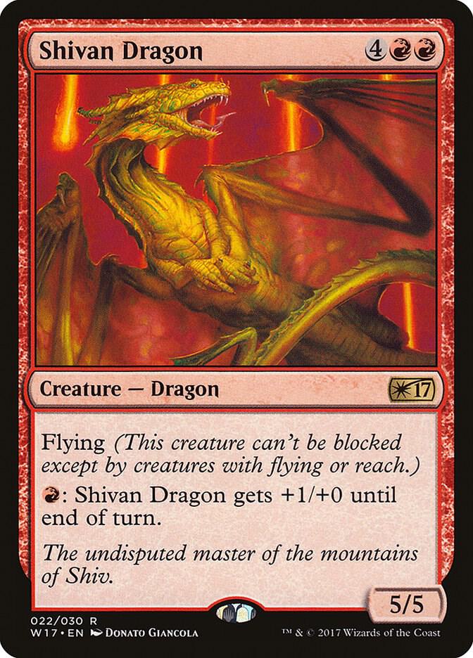 Shivan Dragon - Welcome Deck 2017 - Magic: The Gathering