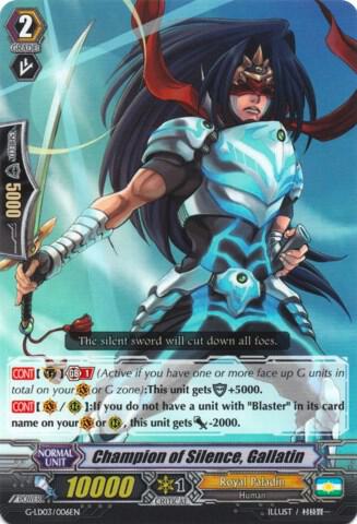 Champion of Silence, Gallatin