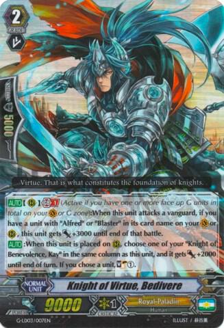 Knight of Virtue, Bedivere (RRR Foil)