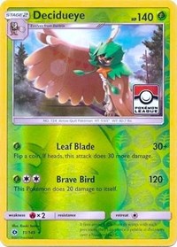 Decidueye - 11/149 (Pokemon League) #011/149 from League & Championship Cards Pokemon card image