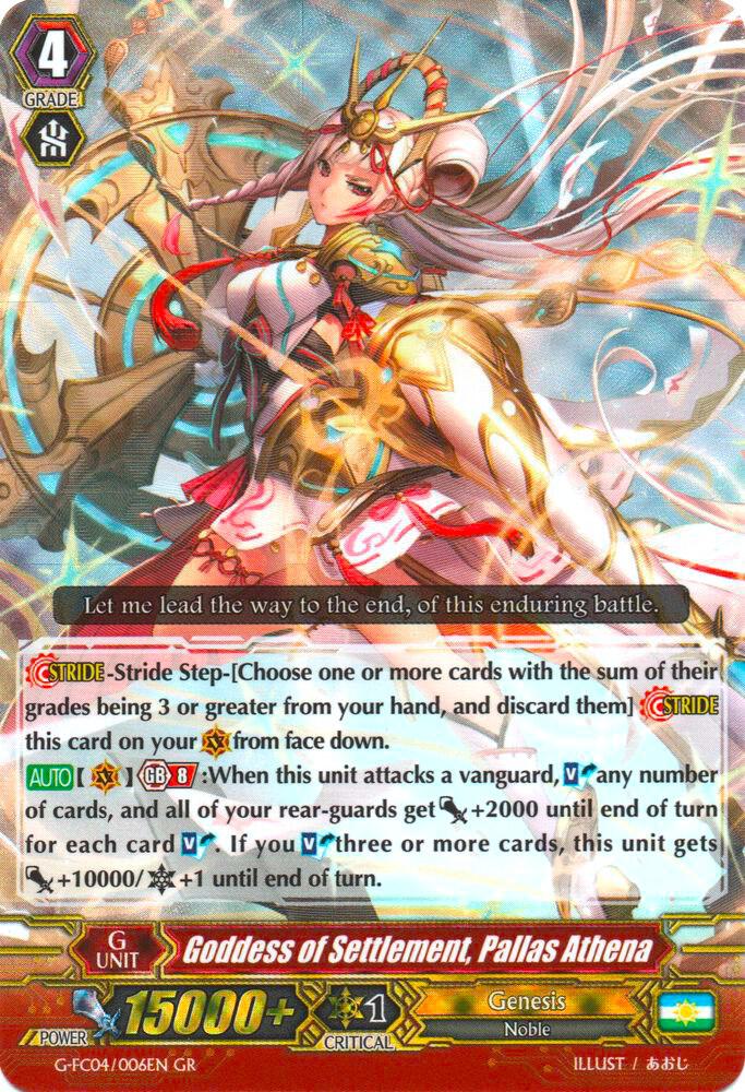 Goddess of Settlement, Pallas Athena