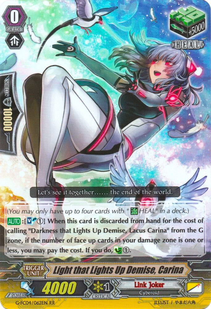 Light that Lights Up Demise, Carina