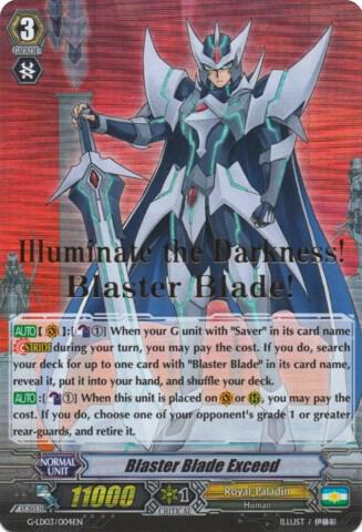 Blaster Blade Exceed (Hot Stamped) - G-Legend Deck Vol.3: The