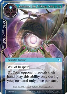 Ahriman, the Wicked Spirit Eye - Force of Will Echoes of the New World trading card