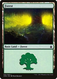 Forest (313) - Commander Anthology - Magic: The Gathering card