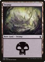 １０枚セット　Unstable 沼/Swamp EX](FOIL)(フルアート)(297)沼/Swamp《日本語》【NEO】