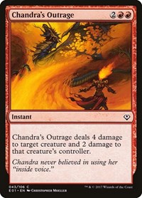Chandra's Outrage - Archenemy: Nicol Bolas - Magic: The Gathering card