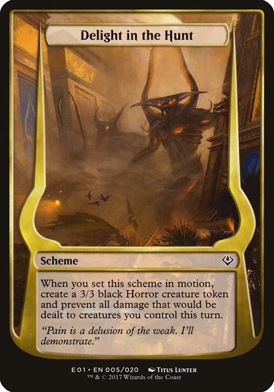 Delight in the Hunt Archenemy Nicol Bolas