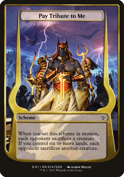 Pay Tribute to Me Archenemy Nicol Bolas