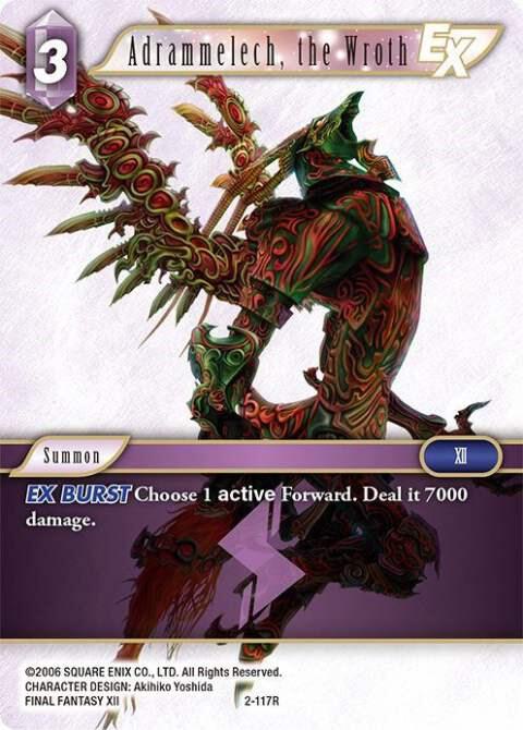 Adrammelech, the Wroth EX - Opus II - Final Fantasy TCG
