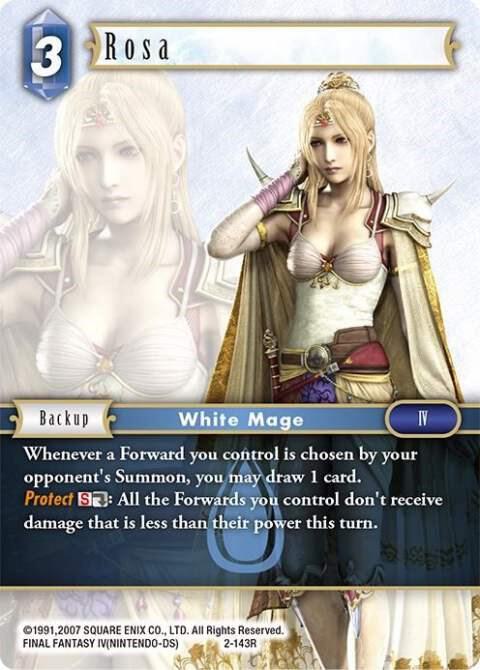 rosa mtg final fantasy Magic: The Gathering  Card Showcase Part 2 (FINAL FANTASY II) | TOPICS | FINAL FANTASY PORTAL SITE Selector(.legalities Rosa (Rare) - Opus II