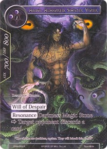 Abdul Alhazred, Sinister Vizier (Full Art) - Force of Will Echoes of the New World trading card