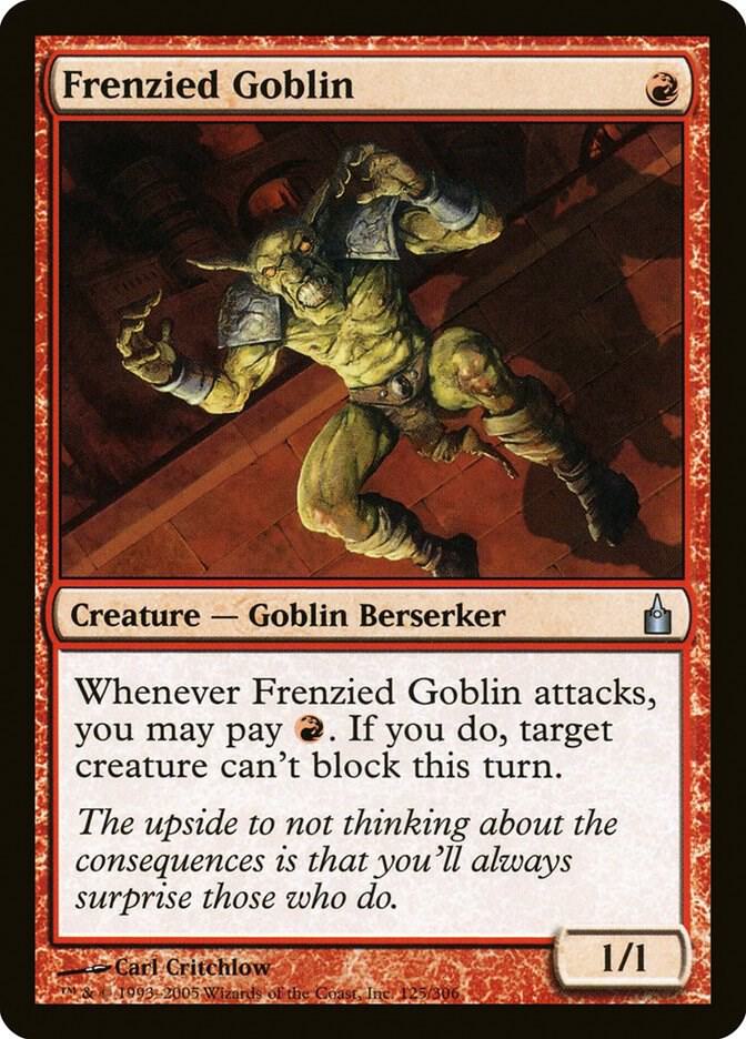 Frenzied Goblin 125 card