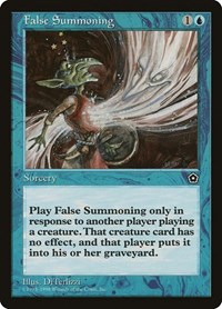 False Summoning - Portal Second Age - Magic: The Gathering card