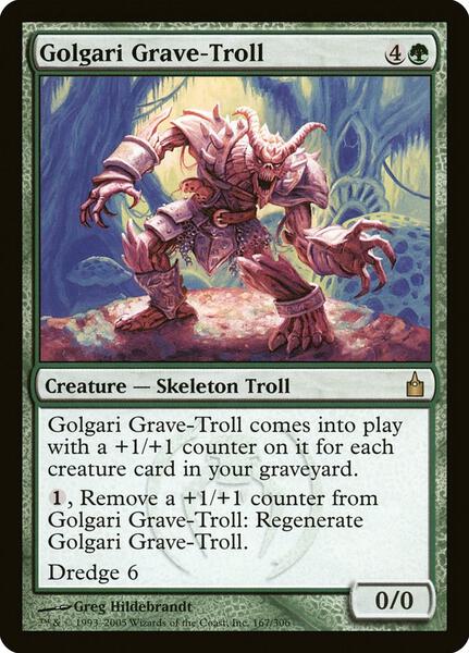 ゴルガリの墓トロール foil mtg RAV Golgari Grave-Troll - Ravnica: City of Guilds - Magic: The