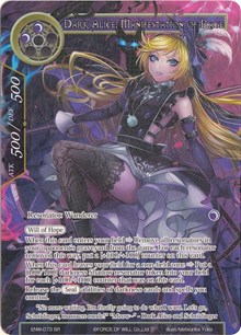 Dark Alice, Manifestation of Rage (Full Art) - Force of Will Echoes of the New World trading card