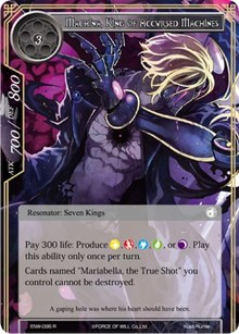 Machina, King of Accursed Machines - Force of Will Echoes of the New World trading card