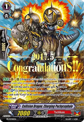Collision Dragon, Charging Pachycephalo (Hot Stamped)