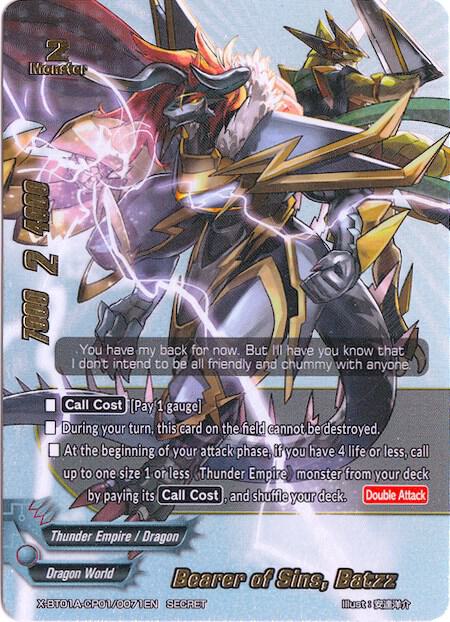 Bearer of Sins, Batzz (Secret Silver Foil) - Crossing Generations