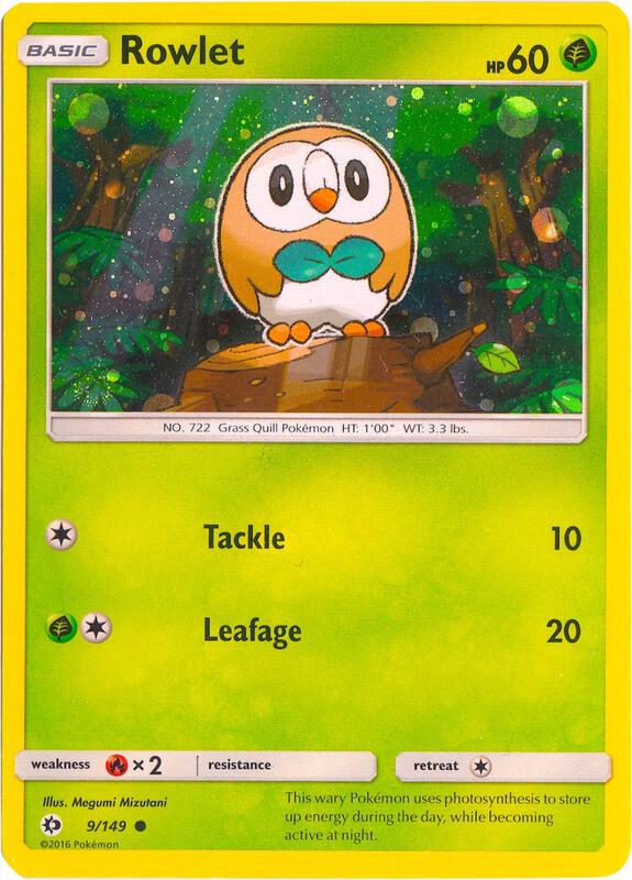 Rowlet - 9/149 (Cosmos Holo) 009/149 from Miscellaneous Cards & Products