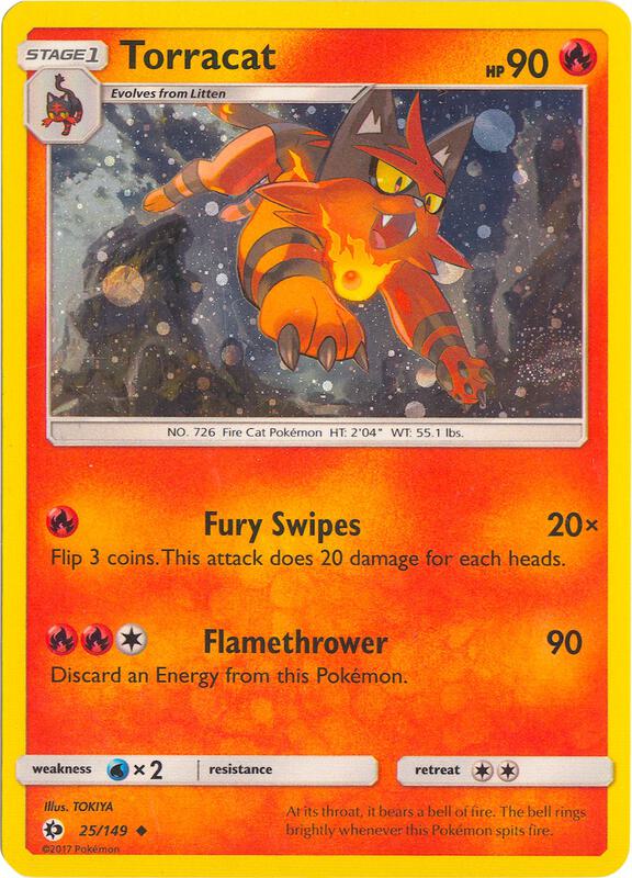 Torracat - 25/149 (Cosmos Holo) 025/149 from League & Championship Cards