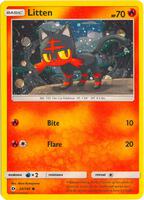 litten holographic card Pokemon 167/162 Temporal Forces Singles Pokemon Litten #44 Mega Evolution