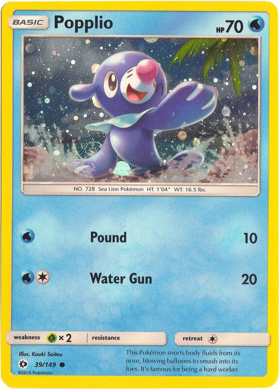 Popplio - 39/149 (Cosmos Holo) 039/149 from Miscellaneous Cards & Products