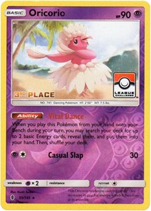 Oricorio - 55/145 (League Challenge) [3rd Place] #055/145 from League & Championship Cards Pokemon card image