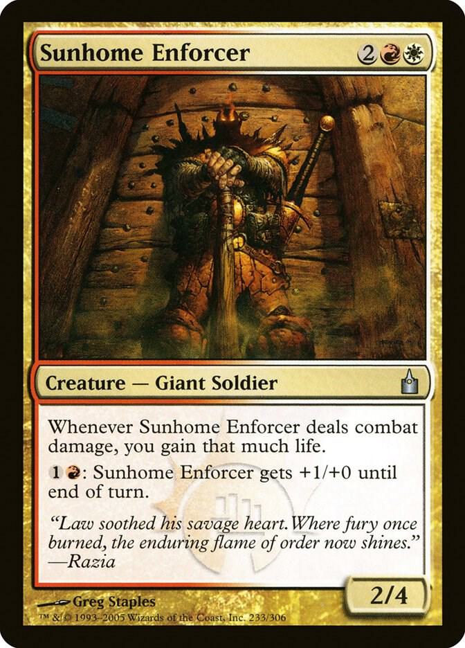 Sunhome Enforcer 233 card