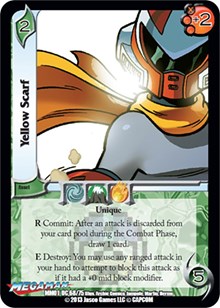 Yellow Scarf - UniVersus Mega Man: Collector's Tins trading card