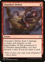 defeat cards mtg Gideon's Artist Proof KIERAN YANNER Its controller loses 3 life and you gain 3 life. Chandra's Defeat - Hour of