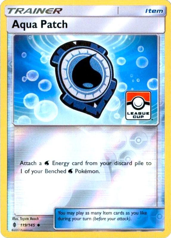 Aqua Patch - 119/145 (League Cup) 119/145 from League & Championship Cards