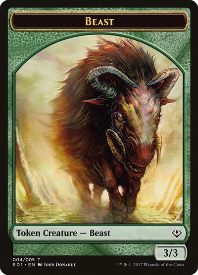 Beast 004 Soldier Double sided Token