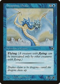 Snapping Drake (Reminder Text) - Portal - Magic: The Gathering card