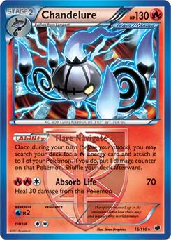 Chandelure - 16/116 (BW Plasma Freeze) 016/116 from Deck Exclusives