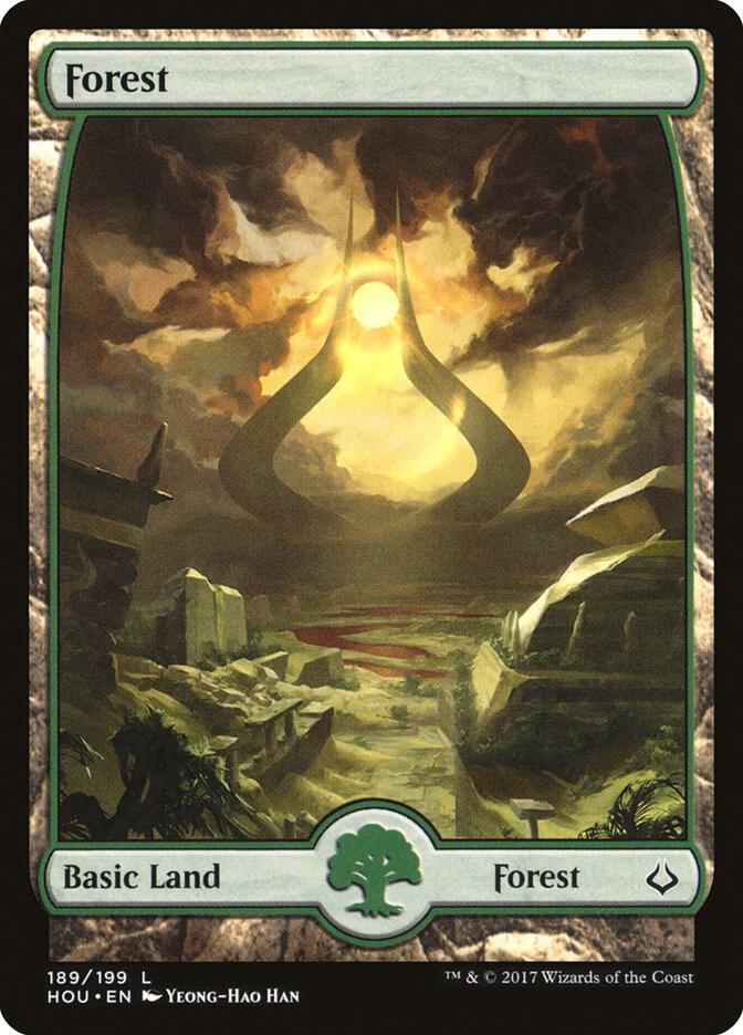Forest (189) - Full Art - Hour of Devastation - Magic: The