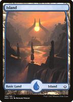 Island (186) - Full Art - Hour of Devastation - Magic: The