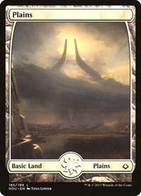 Plains (185) - Full Art - Hour of Devastation - Magic: The Gathering card
