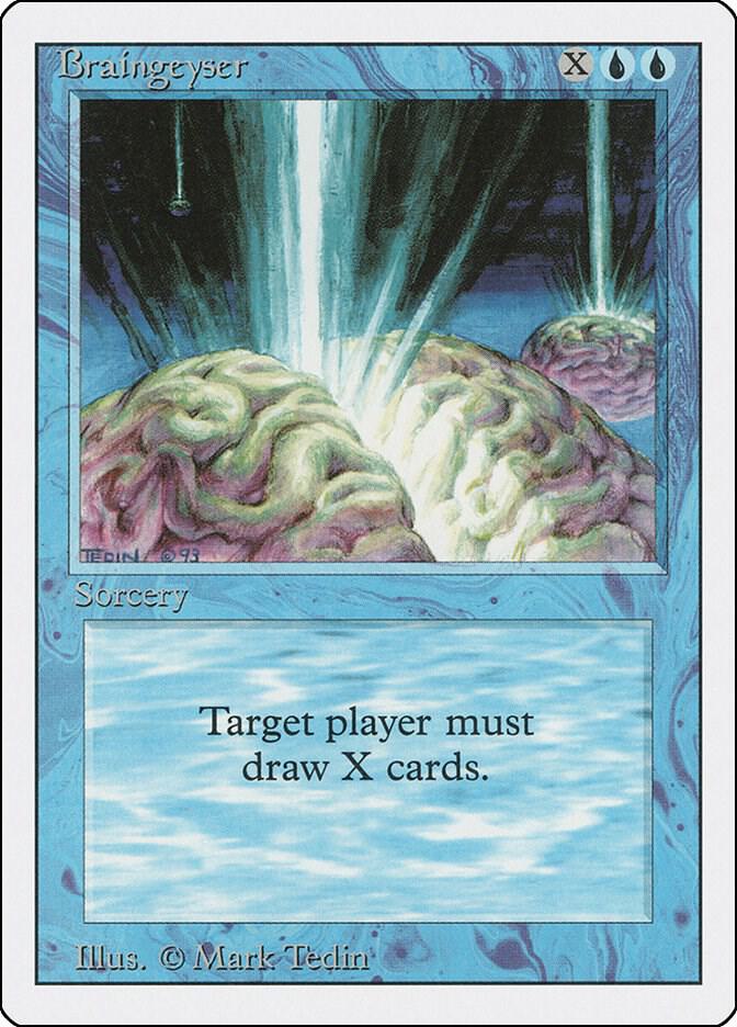 MTG Braingeyser サイン入り Braingeyser - Revised Edition - Magic: The Gathering