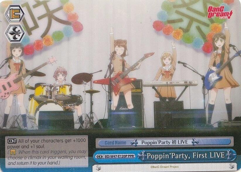 Poppin'Party, First LIVE (Parallel Foil)