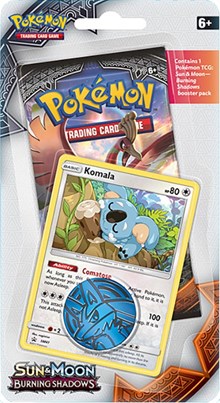 Burning Shadows Single Pack Blister [Komala] from SM - Burning Shadows Pokemon card image