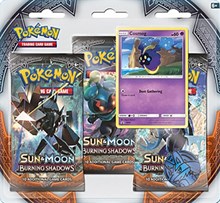 Burning Shadows 3 Pack Blister [Cosmog] from SM - Burning Shadows Pokemon card image
