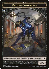 Proven Combatant Token - Hour of Devastation - Magic: The Gathering card