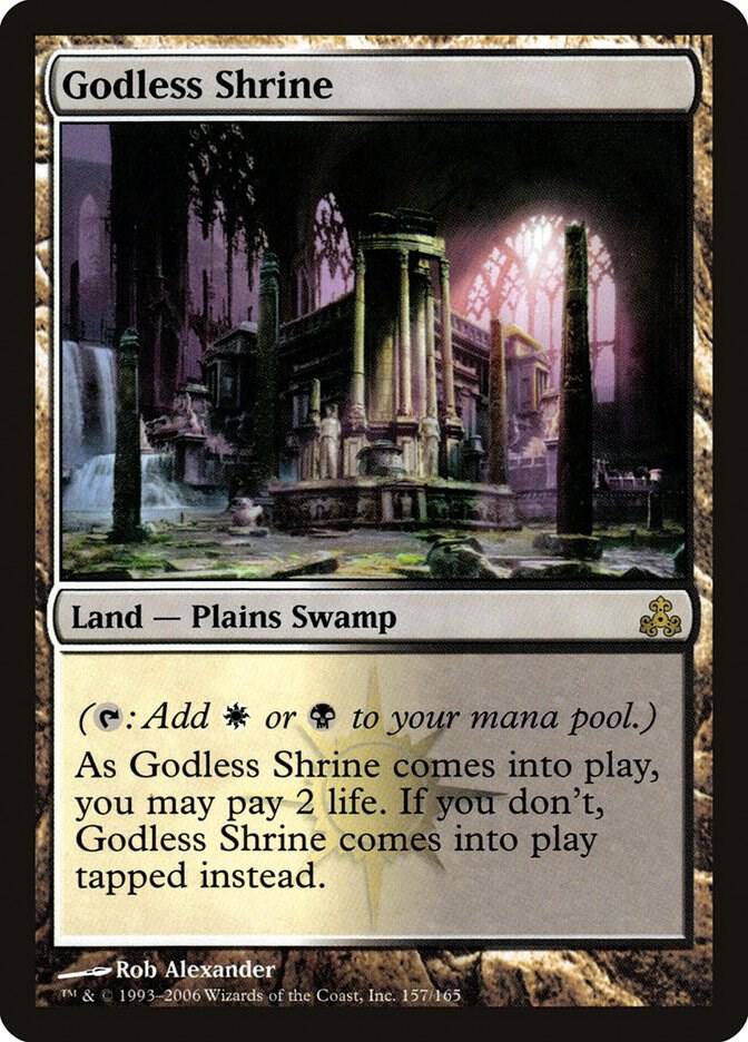 MTG  ギルドパクト版　神無き祭殿/Godless Shrine 4枚 Godless Shrine - Guildpact - Magic: The Gathering