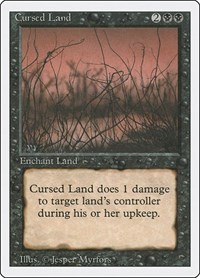 Cursed Land - Revised Edition - Magic: The Gathering card