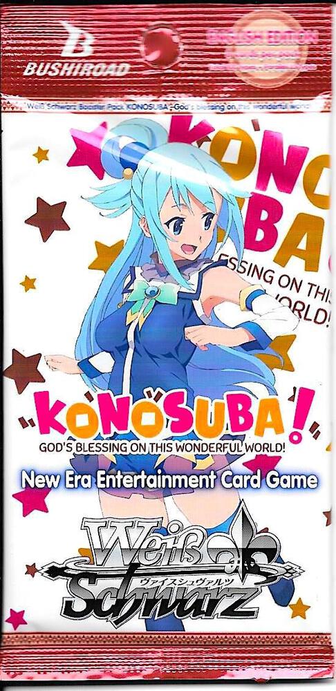 weiss schwarz konosuba booster box Schwarz: Box: - God's blessing on this wonderfu stamp rainbow print Weiss Schwarz Konosuba Booster Pack