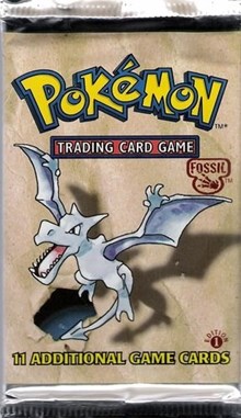 Fossil Booster Pack [1st Edition] from Fossil Pokemon card image