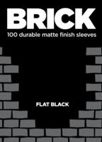 brick card sleeves RFID Blocking Credit factor contactless Smart Card Shields ISO 14443/15693 and EPC Gen 1/Gen 2 contactless smart cards and RFID tags Made of high BRICK - Flat Black (100-Pack)
