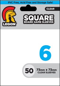 Legion Premium Supplies Board Game Sleeves Clear Board Game Sleeves - Square (50-Pack)