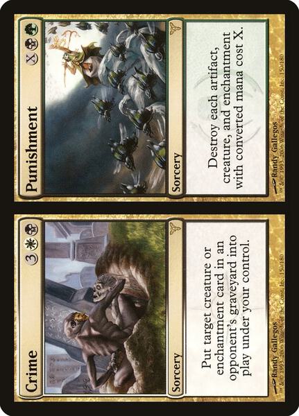 MTG 罪+罰/Crime+Punishment DIS 英語版FOIL1枚 Crime // Punishment - Dissension - Magic: The Gathering